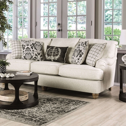 Furniture Of America Mossley Transitional Ivory Sofa Model SM6090-SF