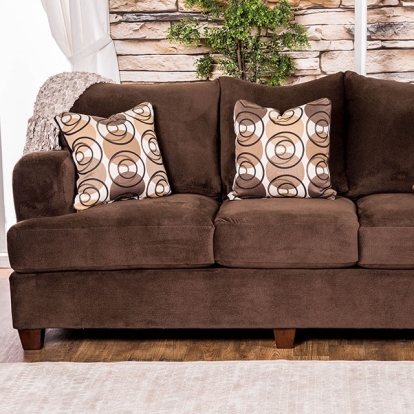 Furniture Of America Wessington Transitional Chocolate Sofa Model SM6131-SF