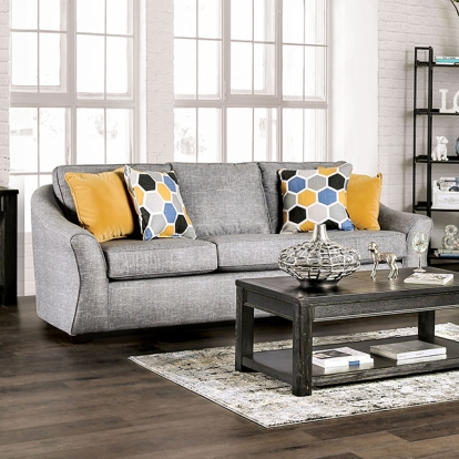 Furniture Of America Jarrow Transitional Light Gray Sofa Model SM8001-SF