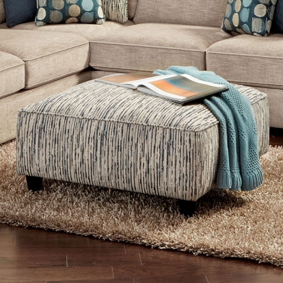 Furniture Of America Eastleigh Transitional Stripe Multi Ottoman Model SM8187-OT