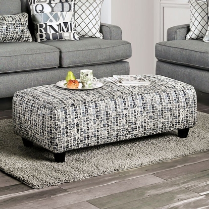 Furniture Of America Verne Transitional Pattern Ottoman Model SM8330-OT