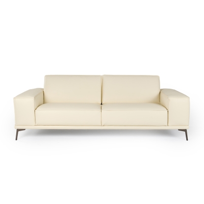Lamod Italia Soho Italian Ivory Leather Sofa Ivory Sofa 81960 VGDTSOHO-SF-IVORY-S
