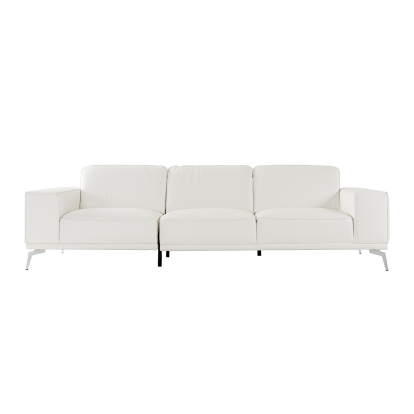 Lamod Italia Soho Italian White Leather Sofa White Sofa 82134 VGDTSOHO-SF-WHT