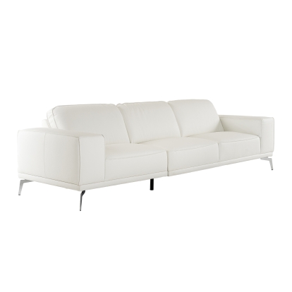 Lamod Italia Soho Italian White Leather Sofa White Sofa 82134 VGDTSOHO-SF-WHT