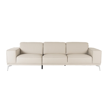 Lamod Italia Soho Italian Grey Leather Sofa Grey Sofa 82135 VGDTSOHO-SF-GRY