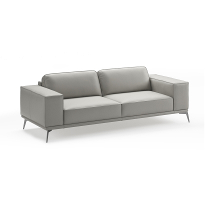 LA Furniture Soho Contemporary Italian Light Grey Leather Sofa VGCCSOHO-GRY-S Contemporary Style by Vig Furnitrue Number 81703 Catch Home Goods