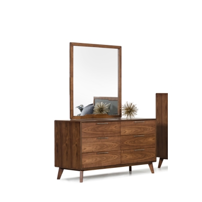 Nova Domus Soria Mid-Century Walnut Mirror Walnut Mirror 71886 VGMABR-32-MIR