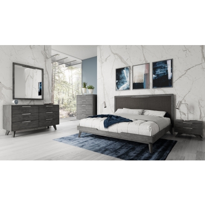 LA Furniture Soria Modern Grey Wash Nightstand VGMABR-32-NS-GRY Contemporary Style by Vig Furnitrue Number 75568 Catch Home Goods