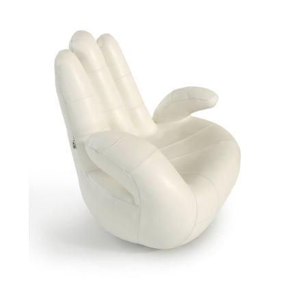 LA Furniture Sosia Modern White Leather Hand Accent Chair VGNTSOSIA-WHT Contemporary Style by Vig Furnitrue Number 70613 Catch Home Goods