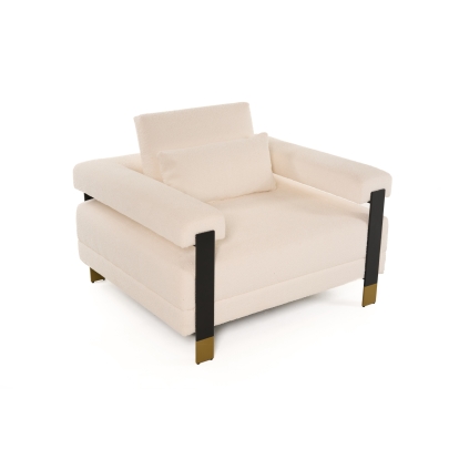 Divani Casa Stratford Modern Off-White Fabric Accent Chair Off-White Accent Chair 81898 VGHM-XF530-CHR-IVY