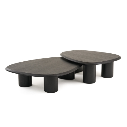Modrest Summit Modern Ash Coffee Table Set Black Coffee Table 82150 VGOD-LZ-363C-H-L-SET