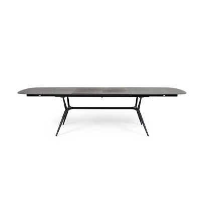 Modrest Suzie Modern Ceramic + Black Ash Extendable Dining Table Black Dining Table 81758 VGDW3013-08