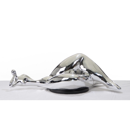 SZ0228 Modern Silver Napping Lady Sculpture  Sculpture 15198 VGTHSZ0228-SLV
