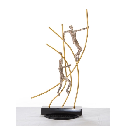 SZ0238 Modern Bronze Acrobats-Poles Sculpture Bronze Sculpture 15203 VGTHSZ0238-BRZ