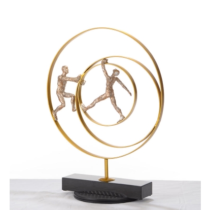 SZ0240 Modern Bronze Acrobats-Rings Sculpture Bronze Sculpture 15204 VGTHSZ0240-BRZ