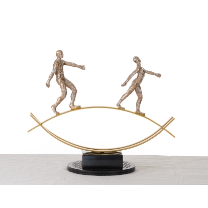 SZ0241 Modern Bronze Acrobats-Tightrope Sculpture Bronze Sculpture 15205 VGTHSZ0241-BRZ