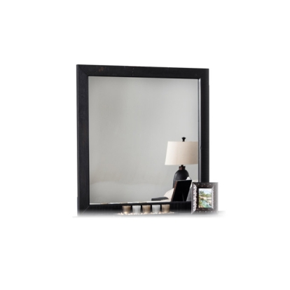 Nova Domus Tabitha Modern Dark Brown Recycled Pine Mirror Brown Mirror 75017 VGWH180490301