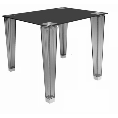 Mercurio Modern Black Italian Square Dining Table Black Dining Table 13934 VGIGMERCURIO-BLK