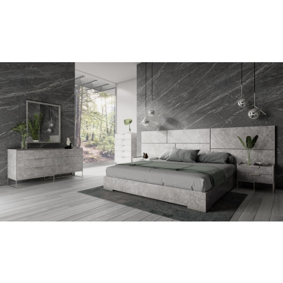 Nova Domus Marbella Italian Modern Grey Marble Dresser Grey Dresser 76852 VGACMARBELLA-GRY-DRS