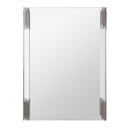 Modrest Token Modern White & Stainless Steel Mirror White Mirror 77560 VGVCJ815-WHT-MIR