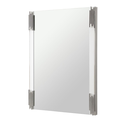 Modrest Token Modern White & Stainless Steel Mirror White Mirror 77560 VGVCJ815-WHT-MIR