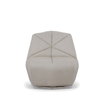 Divani Casa Tomlin Contemporary Grey Woven Fabric Accent Chair Grey Lounge Chair 79154 VGODZW-20092-GRY-CH