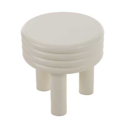LA Furniture Townley Contemporary White Round End Table VGOD-LZ-252E-WHT Contemporary Style by Vig Furnitrue Number 81038 Catch Home Goods