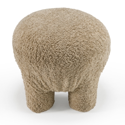 LA Furniture Trevor Modern Tan Fabric Ottoman VGOD-ZW-24082-BRN Contemporary Style by Vig Furnitrue Number 82914 Catch Home Goods