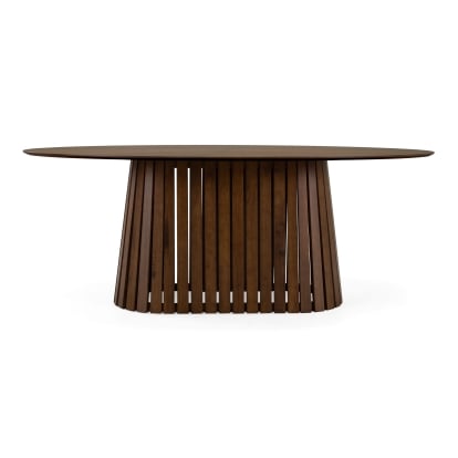 LA Furniture Truman Mid-Century Modern Walnut Oval Dining Table VGMA-MIT-5346-OVAL-WAL Contemporary Style by Vig Furnitrue Number 85855 Catch Home Goods
