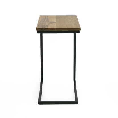 Modrest Turner Modern Aged Oak Side Table Brown End Table 73845 VGEDCU304514