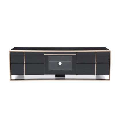 Nova Domus Cartier Modern Black & Rosegold TV Stand Black TV Stand 73247 VGVCTV-A002