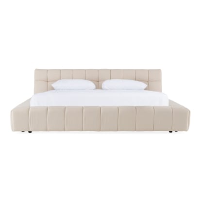 LA Furniture Tyree Modern Tufted Off-White Fabric Bed VGOD-DY-22116-BED Contemporary Style by Vig Furnitrue Number 81051|81051A|81052|81052A Catch Home Goods