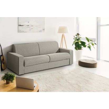 Modrest Made in Italy Urrita Modern Gray Fabric Sofa Bed with Full Size Mattress Grey Sofa Bed 77321A VGACURRITA-F-GRY