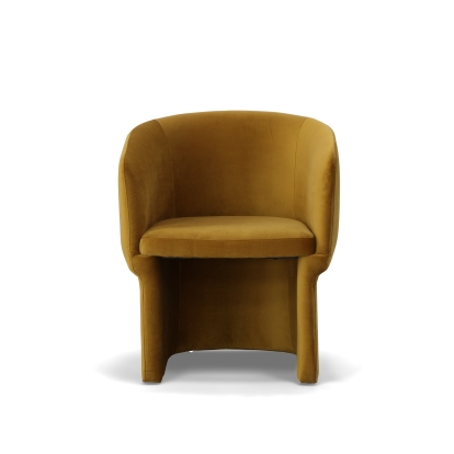 LA Furniture Vassar Burnt Umber Velvet Dining Chair VGEUMC-9707CH-A-BR-DC Contemporary Style by Vig Furnitrue Number 77910 Catch Home Goods