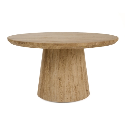 Modrest Velma Modern Travertine Marble Coffee Table Beige Coffee Table 82010 VGBR-SBA-8542CT-BE