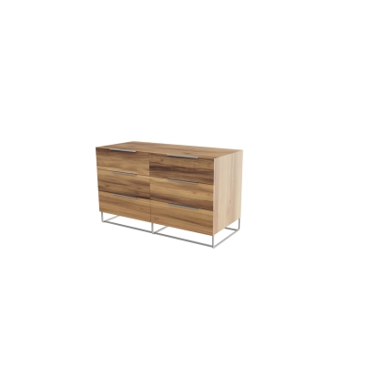 Nova Domus Lorenzo Italian Modern Light Oak Dresser Walnut Dresser 74160 VGACLORENZO-DRS