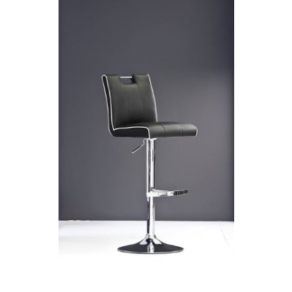 LA Furniture T-1214 Modern Black Leatherette Bar Stool VGCBT1214-BLK Contemporary Style by Vig Furnitrue Number 16164 Catch Home Goods