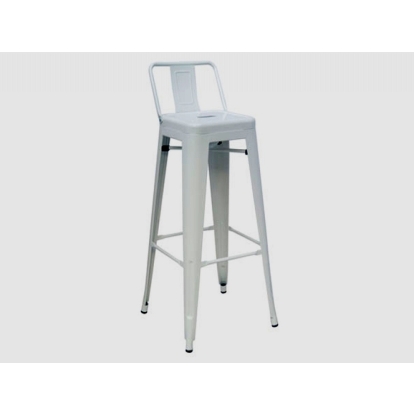 Dink Modern White Metal Counter Stool (Set of 2) White Bar Stool 73201Z VGCBT5825-WHT