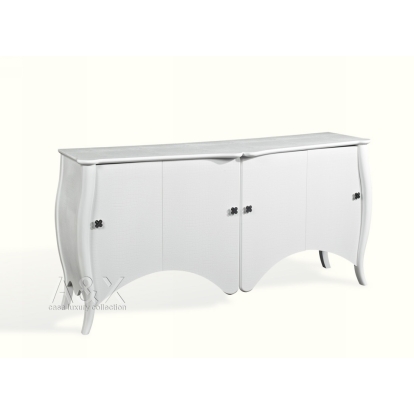 A&X Sybilla Transitional White Crocodile Lacquer Buffet White Buffet 14997 VGUNAC638-180