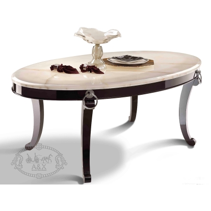 A&X Bellagio Luxurious Transitional Marble Dining Table Multi-Toned Dining Table 14951 VGUNRC831-202