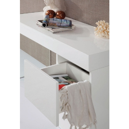 Volare Modern White Floating Glass Vanity with Mirror White Vanity 15254 VGWCC606-VAN