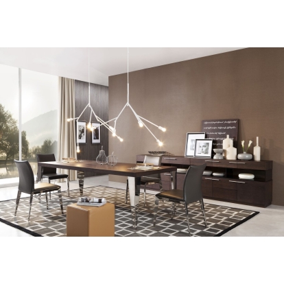 Daytona Modern Brown Oak Rectangle Dining Table Brown Dining Table 15355 VGWCE539T