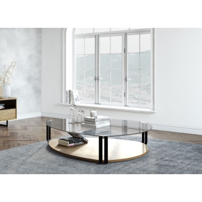 Modrest Viviana Modern Coffee Table Grey Coffee Table 76256 VGBB-MH1904C-GRY