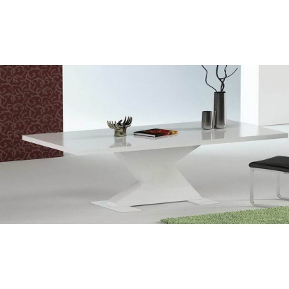 Modrest Bono "T" Modern White Extendable Dining Table White Dining Table 13578 VGGU-BONO2