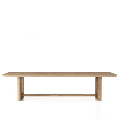 Modrest Walz Modern Natural Oak Rectangular Dining Table Oak Dining Table 82772 VGME-WALZ-DT