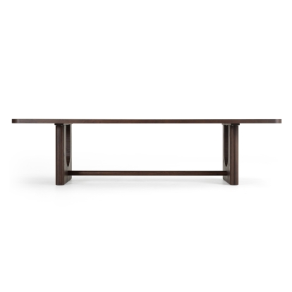 Modrest Walz Modern Brown Oak Rectangular Dining Table Brown Dining Table 82773 VGME-WALZ-BRN-DT