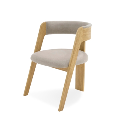 Modrest Washington Modern Grey Fabric + Natural Oak Dining Chair (Set of 2) Grey Dining Chair 81162Z VGME121259-DCHR