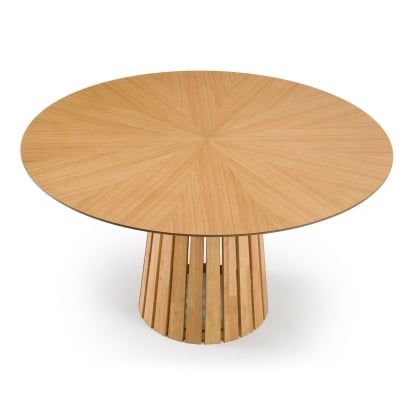 LA Furniture Weiss Mid-Century Modern Natural Oak Round Dining Table VGMA-MIT-5346-RND-NAT Contemporary Style by Vig Furnitrue Number 85572 Catch Home Goods