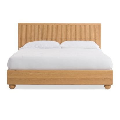 Modrest Winters Modern Natural Oak Bed Oak Bed 81074|81075 VGWD-EMI-QB-KBUS-BED