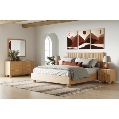 LA Furniture Winters Modern Natural Oak Nightstand VGWD-EMI-BTS02-NS Contemporary Style by Vig Furnitrue Number 81076 Catch Home Goods